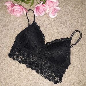 XOXO Black Lace Bralette Large